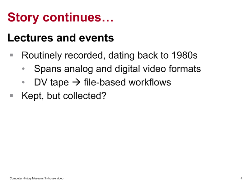 Slide 3: Story continues: lectures and events