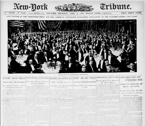 Thumbnail of front page of the New-York Tribune April 23, 1908